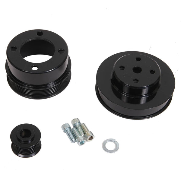 Steel Underdrive Pulley Set (Black) - Steeda