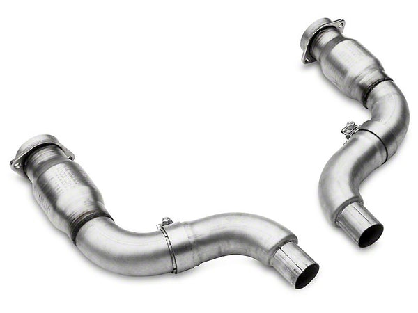 BBK 3 in. Long Tube Header Catted Mid Pipe - Steeda