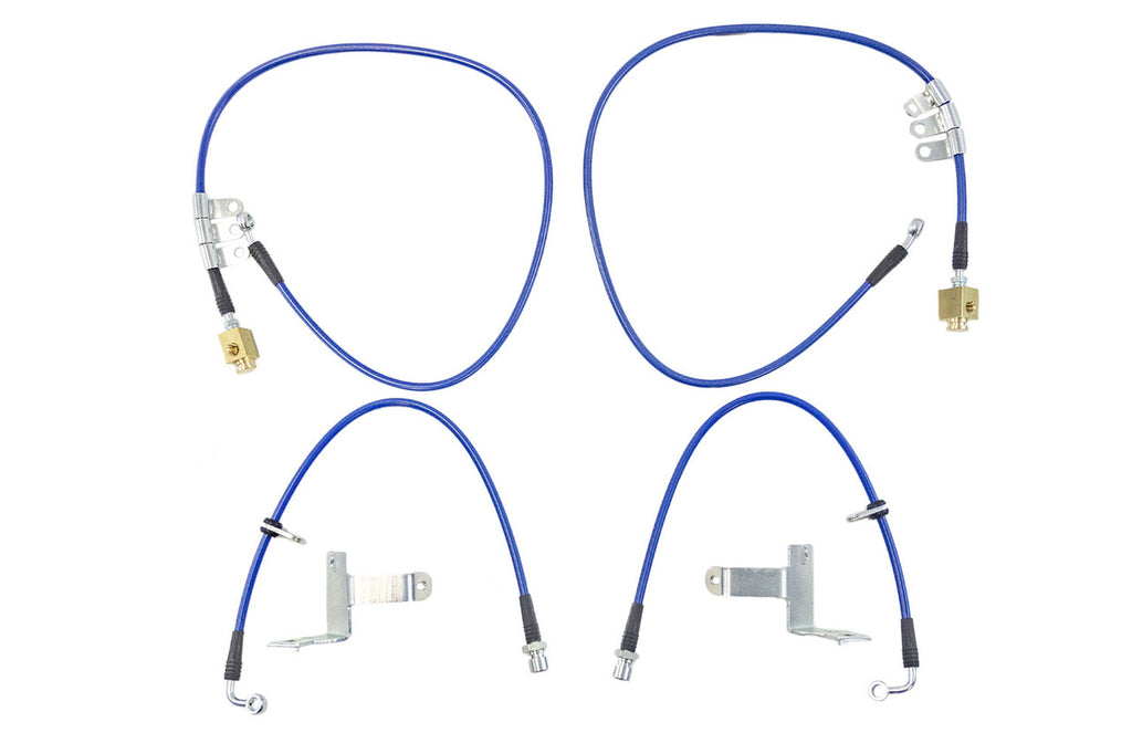 Steeda Mustang GT/Dark Horse MagneRide Braided Stainless Brake Line Kit (2024+)S650