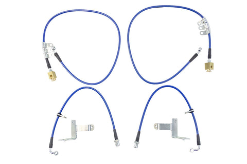 Steeda Mustang GT/Dark Horse MagneRide Braided Stainless Brake Line Kit (2024+)S650