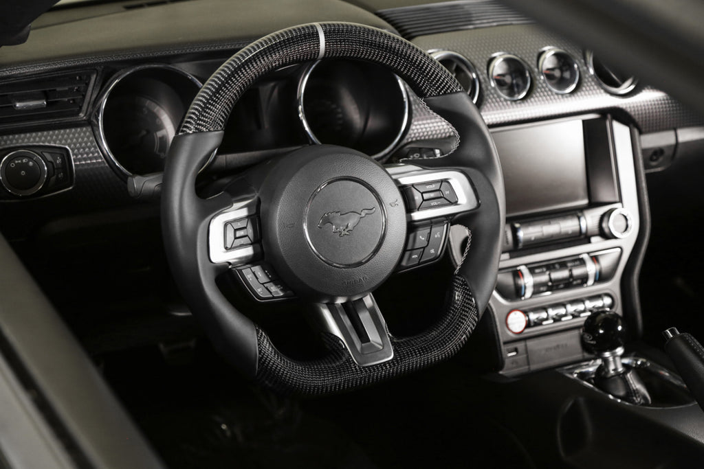 Drake Mustang Carbon Fiber Steering Wheel (2018-2022)
