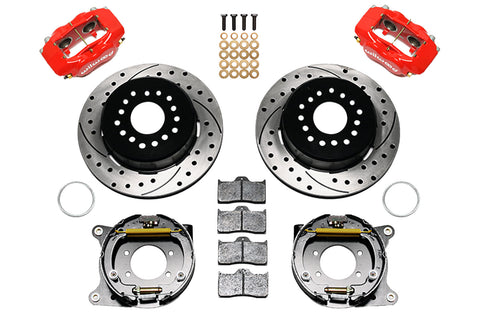 Wilwood Forged Dynalite Pro-Series Rear Brake Kit w/ Park Brake - Red (1987-1993)