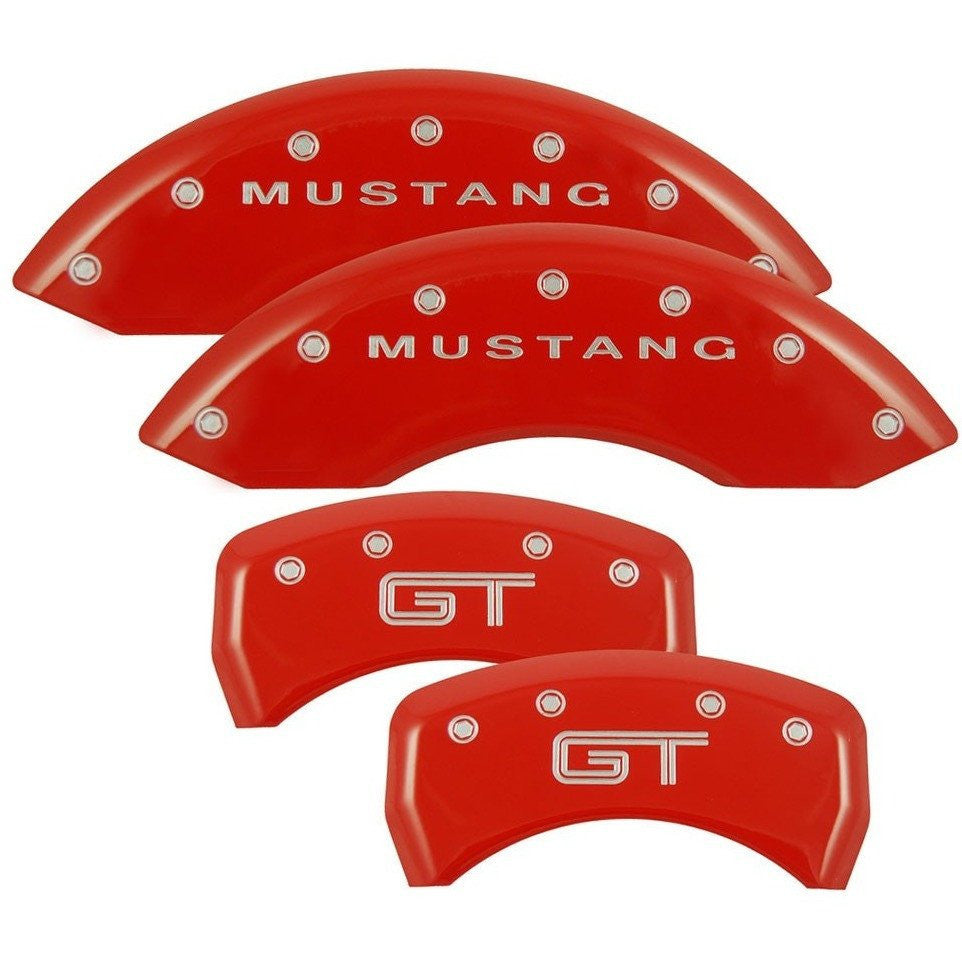 Mustang GT Red Caliper Covers (Front/Rear Set)