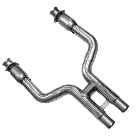 3" X 2-3/4" SS CATTED H-PIPE. 2011-2014 MUSTANG GT 5.0L OEM connection