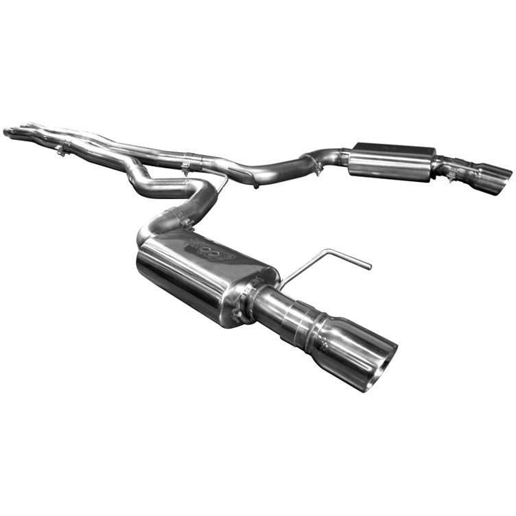 2015+ CAT BACK EXHAUST W/ X-PIPE & POLISHED TIPS