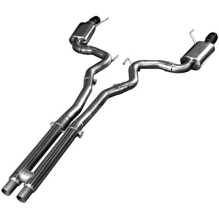 2015+ CAT BACK EXHAUST W/ H-PIPE & BLACK TIPS