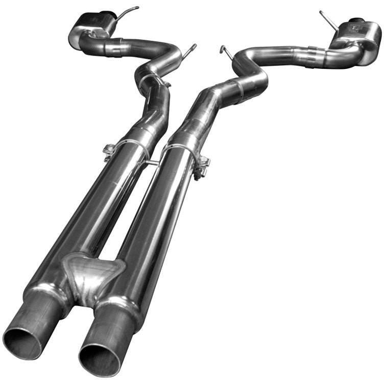 2015+ CAT BACK EXHAUST W/ H-PIPE & BLACK TIPS