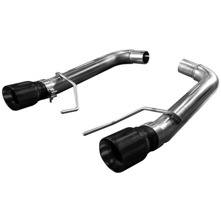2015+ OEM X 3" AXLE BACK EXHAUST W/ BLACK TIPS - Fastback