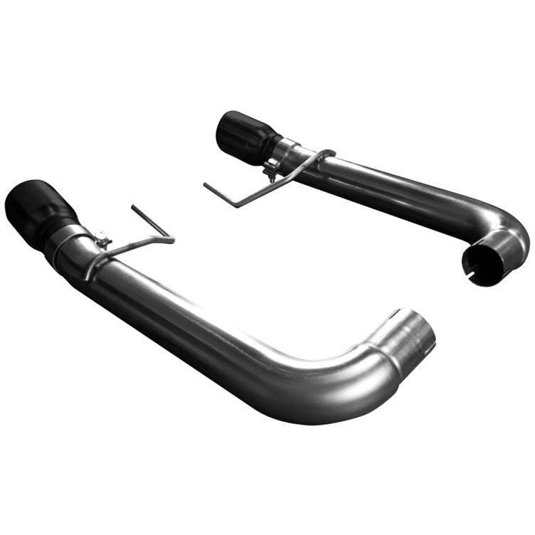 2015+ OEM X 3" AXLE BACK EXHAUST W/ BLACK TIPS - Fastback
