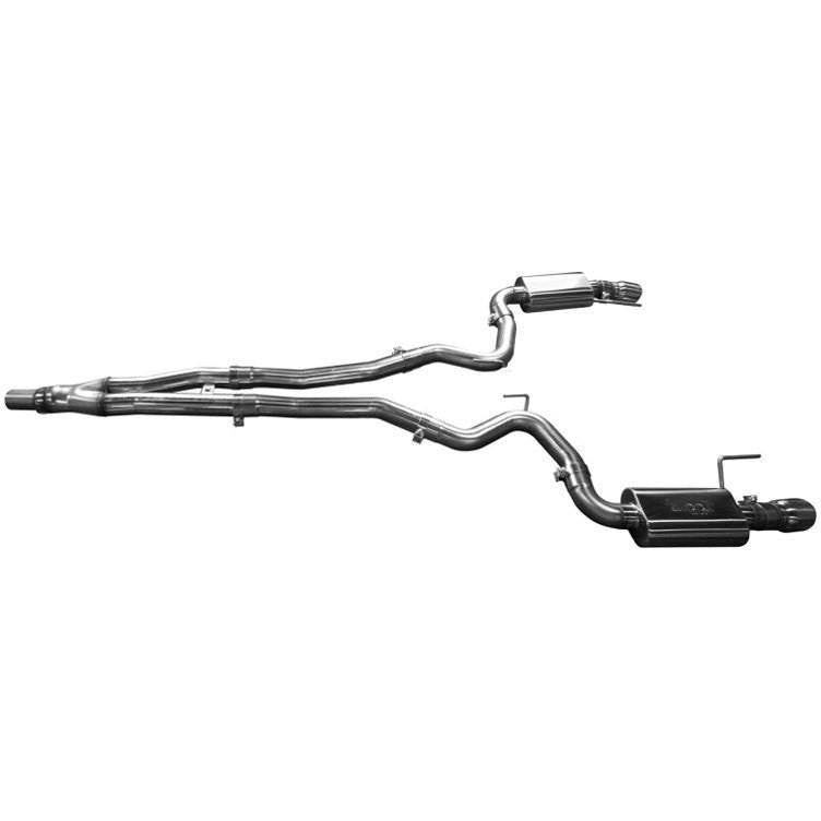 2015 3" X 2 1/2" CAT BACK W/ POLISHED TIPS - Fastback