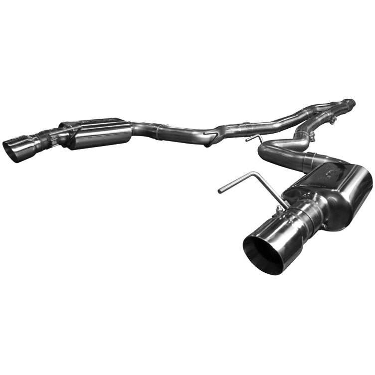 2015 FORD MUSTANG ECOBOOST 2 1/4" X 2 1/2" CAT BACK W/ POLISHED TIPS