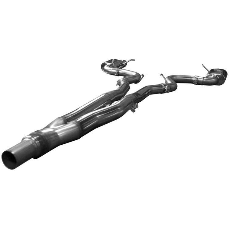 2015 FORD MUSTANG ECOBOOST 2 1/4" X 2 1/2" CAT BACK W/ POLISHED TIPS