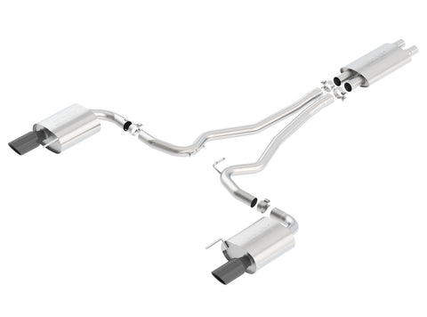Borla Touring 2.5 in. Cat-Back Exhaust - Black Tips