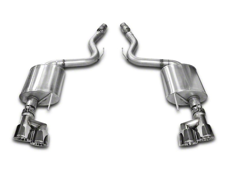 Corsa Touring 3 in. Axle-Back Exhaust - Polished Quad Tips