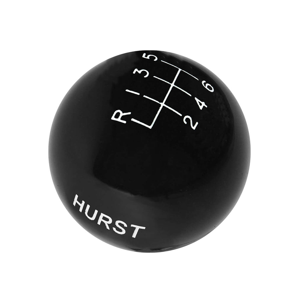 HURST SHIFT KNOB - WHITE 6-SPEED M12X1.25 THREADS
