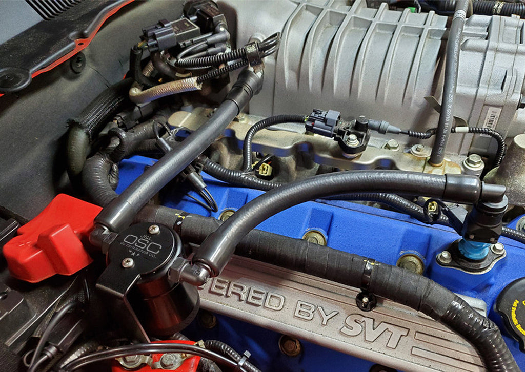 J&L Oil Separator 3.0 Passenger Side Remote mount (2007-2014 GT500)