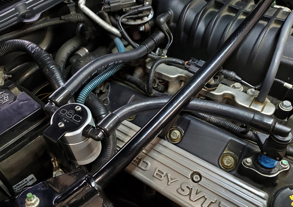 J&L Oil Separator 3.0 Passenger Side Remote mount (2007-2014 GT500)