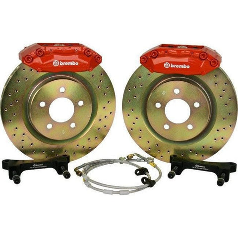 4 Piston Front Brake Kit (13'' Red)