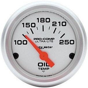 Ultralite Oil Temp Gauge (Elec. 100-250 Deg)