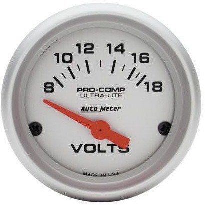 Ultralite Voltmeter Gauge