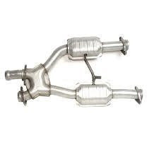 X-Pipe with High Flow Cats (For Long Tube Headers)