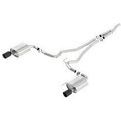 Sport Cat Back Exhaust System Black Chrome