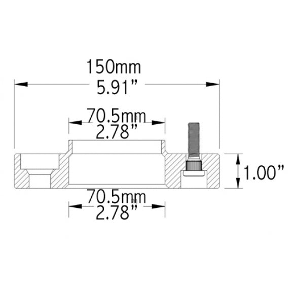 Ford Mustang S550/S650/Explorer 2015-2024 Coyote Wheel Spacers (1 inch) set of 2
