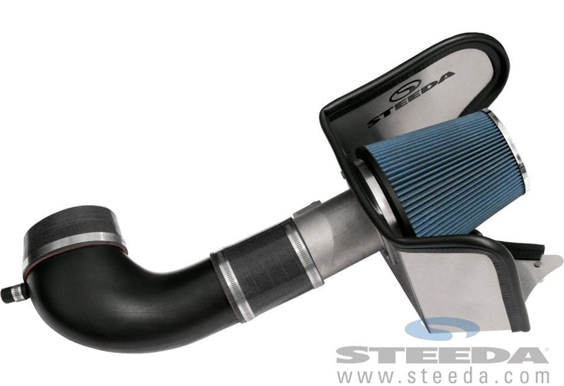 Steeda Mustang Cold Air Intake - Black Inlet w/ Blue Hoses (05-09 GT/Bullitt)