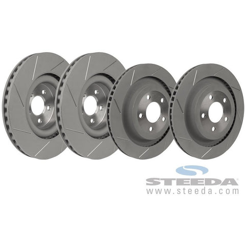 S550 Mustang GT Performance Pack Slotted Front & Rear Brake Kit