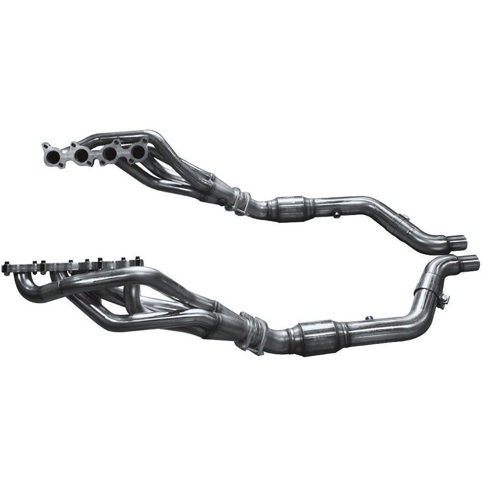 1 7/8 Inch X 3 Inch STAINLESS STEEL LONG TUBE HEADER W/ GREEN CATTED CONNECTION PIPE