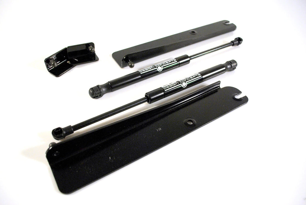 Classic Design Concepts Mustang Hood Strut Kit - Black (1999-2004)