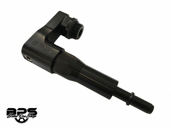BPS 90* Fuel Line Adapter (8AN ORB to 3/8in) - Steeda