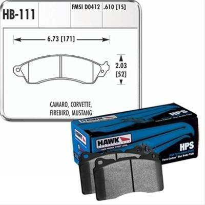 HPS Brake Pad Set (Rear)