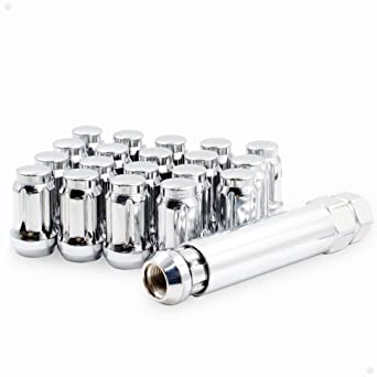 Spline drive lug nut kit Chrome , 1/2x20 (1965-2014 MUSTANG)