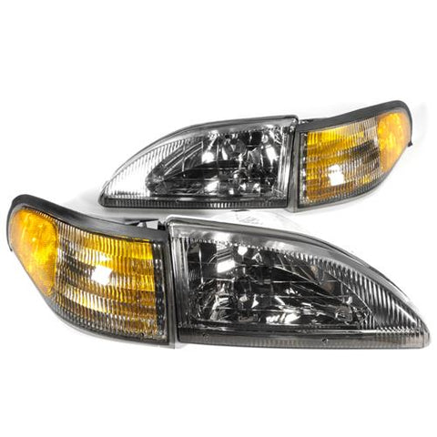 1994-98 MUSTANG SVE COBRA STYLE SMOKED HEADLIGHT KIT