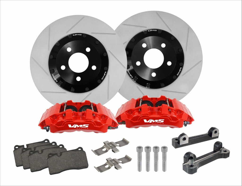 FRONT BIG BRAKE KIT 2 PIECE 14" ROTORS WITH 4 PISTON CALIPERS (2015-2021 MUSTANG)
